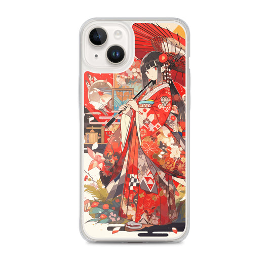 Clear Case for iPhone® / Red Princess / Japanese Anime Style